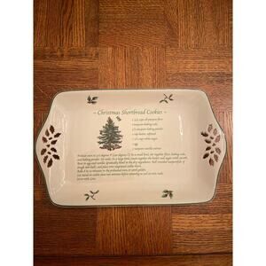 SPODE 12” Pierce’s recipe tray CHRISTMAS SHORTBREAD COOKIES